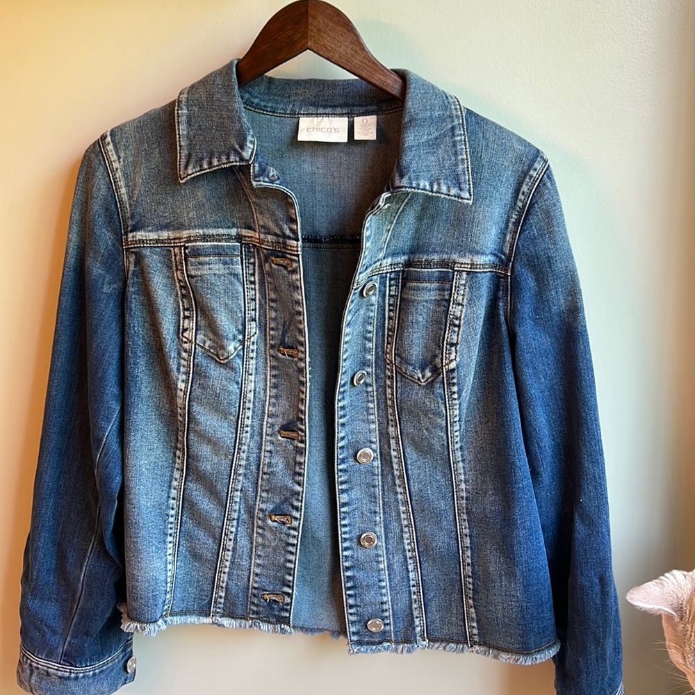 Brand new quality Chico’s Jean jacket